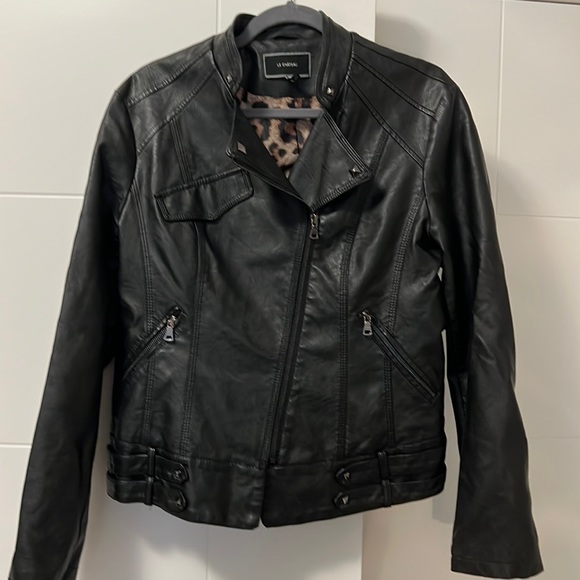 Le Chateau Faux leather moto jacket. Size XXL - Picture 1 of 7